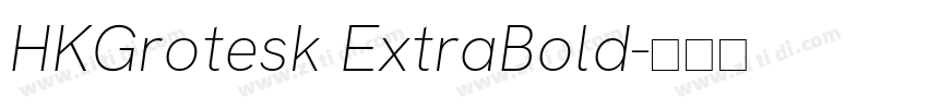 HKGrotesk ExtraBold字体转换